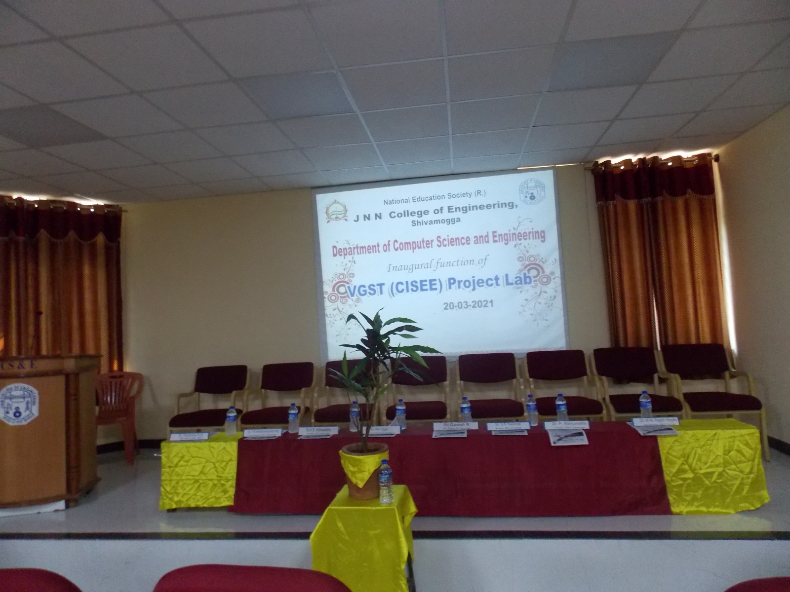 Inaguration of VGST Lab